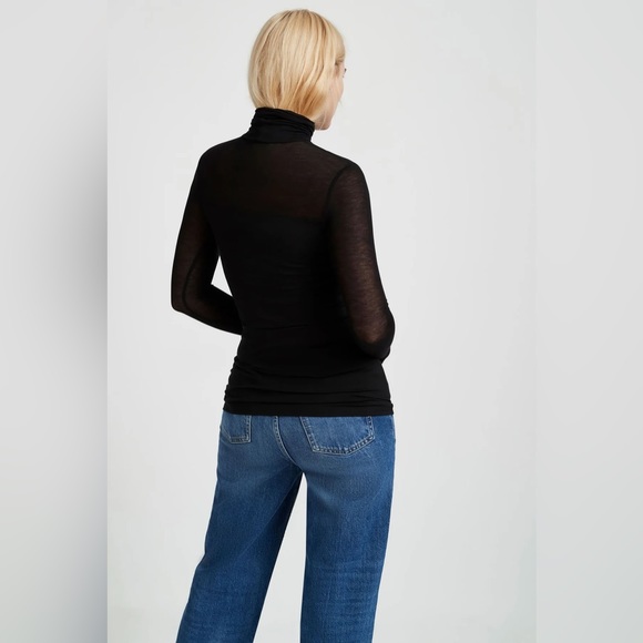 MARCELLA NEW YORK Cara black Mesh top Large - Picture 5 of 7